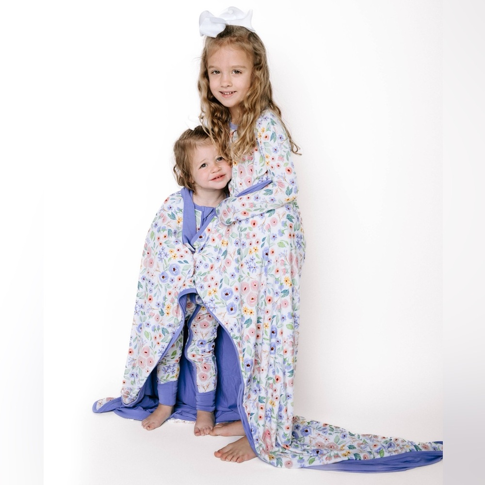 Toast + Jams spring Garden Floral Convertible Romper Coverall 12-18 months - Picture 7 of 8